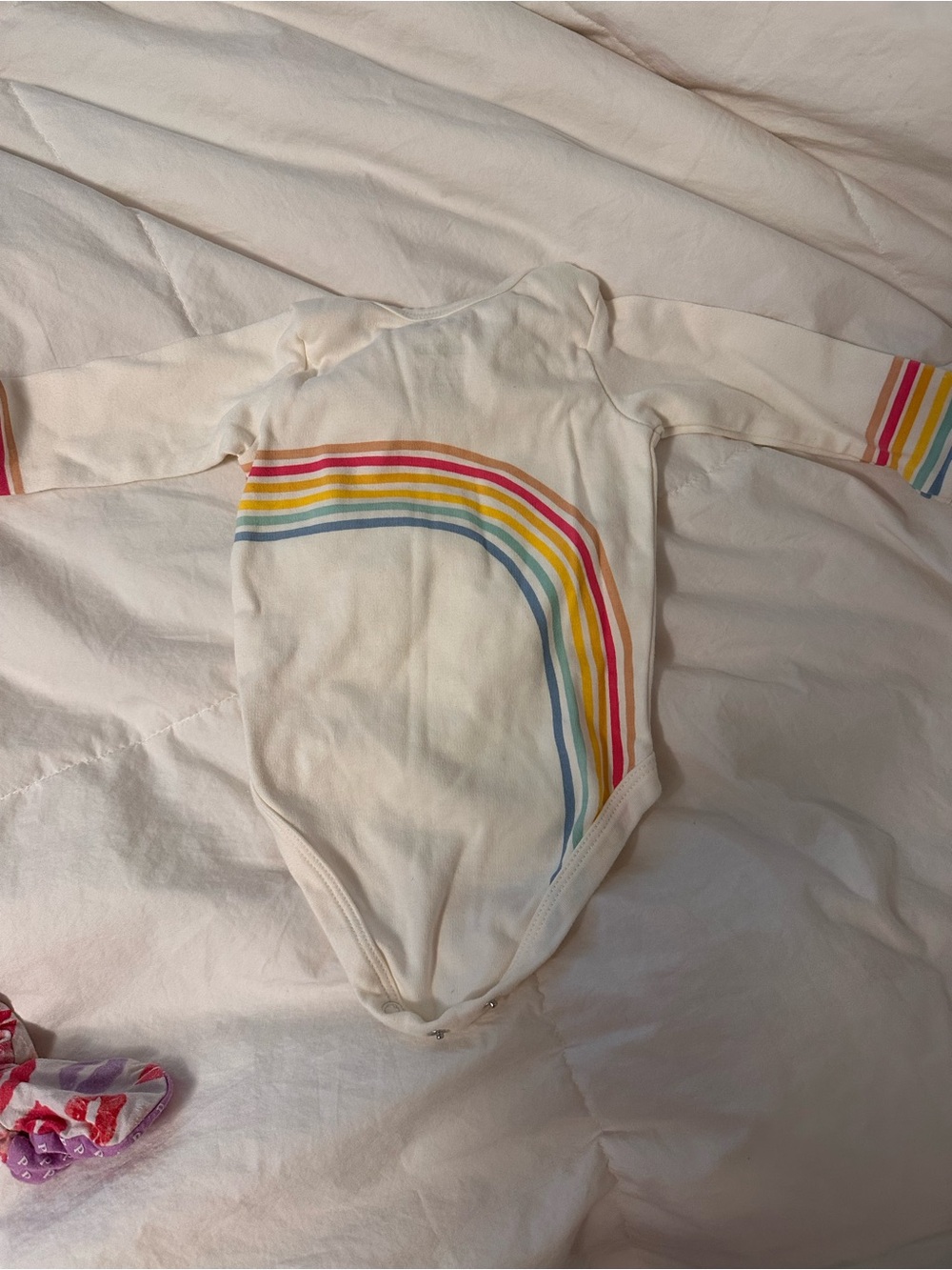 Pehr Cream Rainbow Onesies & Posh Peanut - Picture 2 of 9